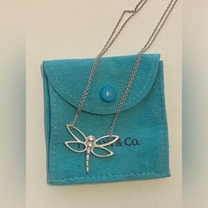 Tiffany & Co Sterling Silver Dragonfly Necklace